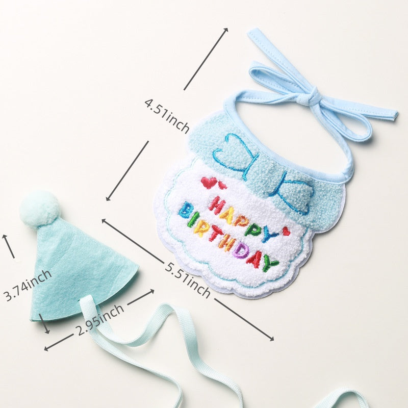 Pet Birthday Hat & Scarf Set