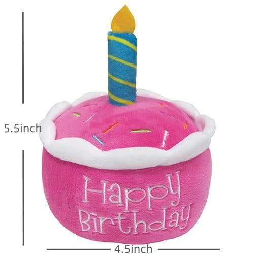 Dog Birthday Cake & Hat Set Toys