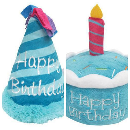 Dog Birthday Cake & Hat Set Toys