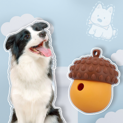 Nut Shape Dog Treat Dispenser Toy