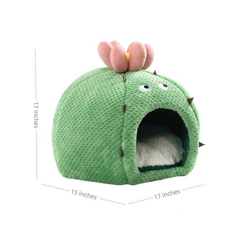 Cactus Shaped Cat Cave Bed