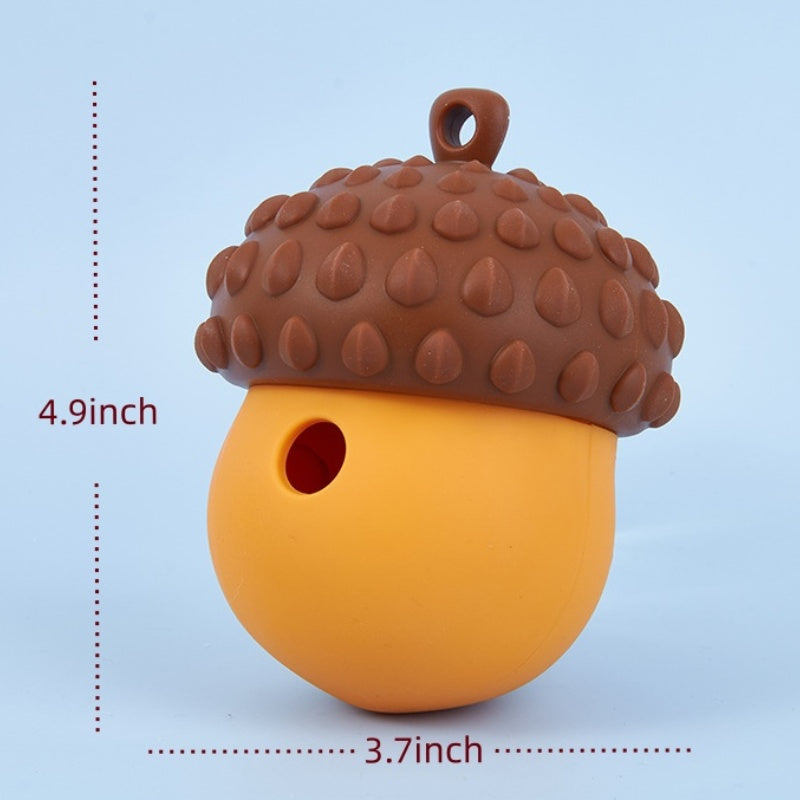 Nut Shape Dog Treat Dispenser Toy